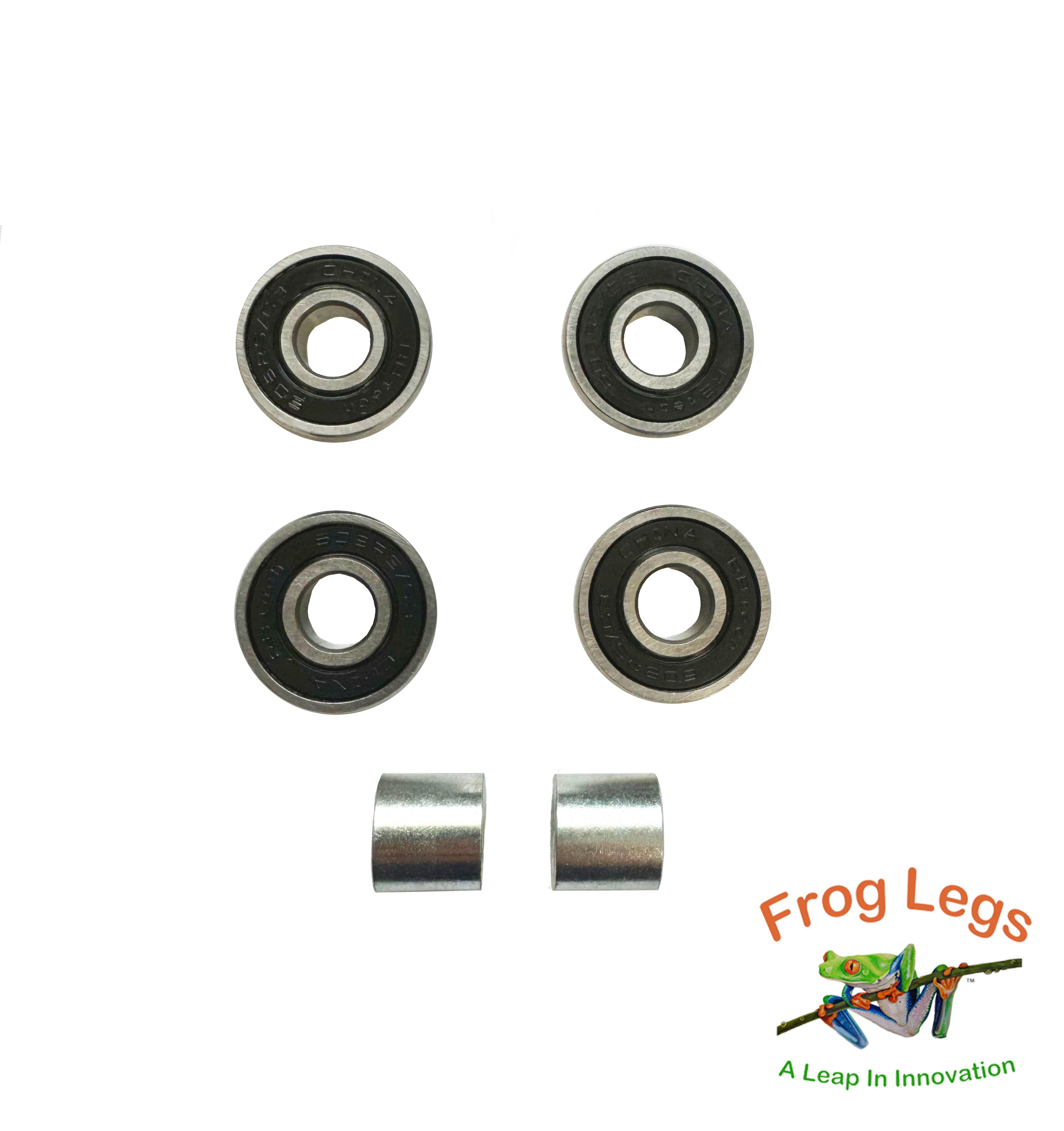 Frog Legs caster wheel bearing with logo